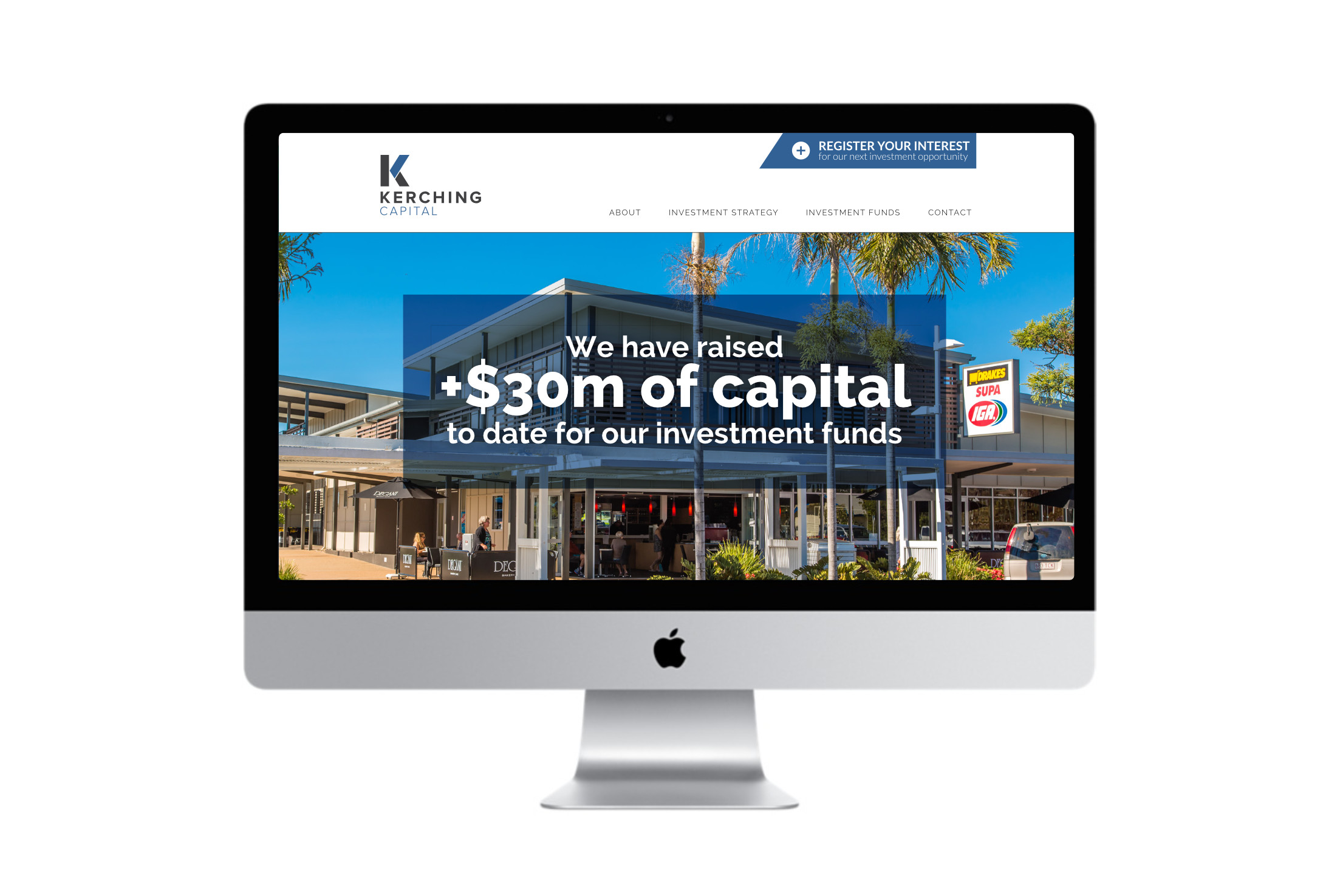 Kerching Capital homepage design by Charlotte Clark